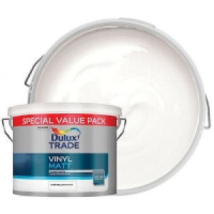Dulux Trade Vinyl Matt Pure Brilliant White 7.5L £28.00