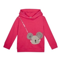 Debenhams  bluezoo - Girls pink koala hoodie