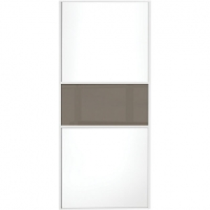 Wickes Sliding Wardrobe Door Fineline White Panel & Cappucci &pound;119.20