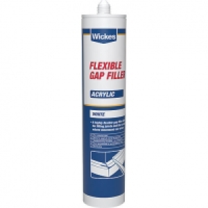Wickes Decorators Flexible Gap Filler White - 310ml &pound;2.99