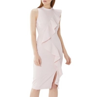 Debenhams  Coast - Blush pink Karly ruffle shift dress