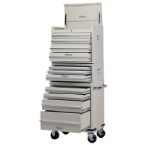 Hilka Classic 11 Drawer Mobile Combination Unit - Cream £469.99