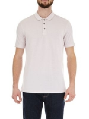 Burton - Fresh pink two-tone pique polo shirt