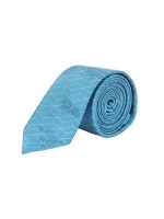 Debenhams  Burton - Mint and blue large scale geometric tie