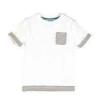 Debenhams  Outfit Kids - Boys white contrast hem t-shirt