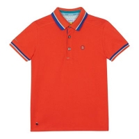 Debenhams  Baker by Ted Baker - Boys bright orange tipped polo shirt