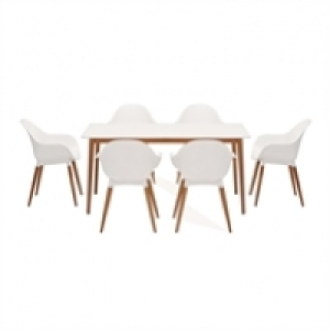 Mimosa Puro Retro Wooden & Aluminium 6 Seater Rectangular Garden Fu