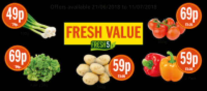 Fresh Five: Farm Fresh Spring Onions, Pepper, New Potatoes,