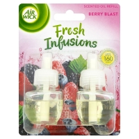 Wilko  Air Wick Berry Blast Fresh Infusions Scented Oil Refill 2pk 