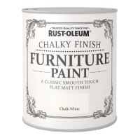 Wilko  Rust-Oleum Chalky Finish Furniture Paint Chalk White 750ml