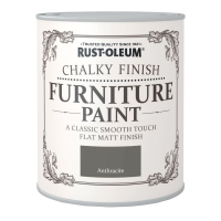 Wilko  Rust-Oleum Chalky Finish Furniture Paint Anthracite 750ml