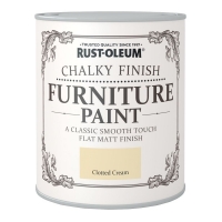 Wilko  Rust-Oleum Chalky Finish Furniture Paint Clotted Cream 750ml
