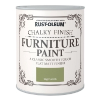 Wilko  Rust-Oleum Chalky Finish Furniture Paint Sage Green 750ml