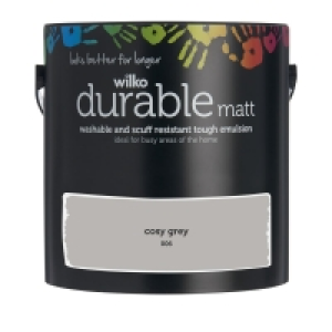 Wilko Durable Matt Emulsion Paint Cosy Grey 2.5L £12.00