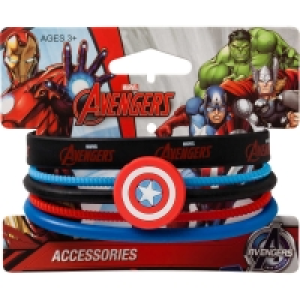 Marvel Avengers Rubber Bracelet Pack - Blue/Red