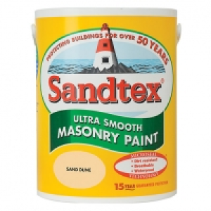 Sandtex Smooth Masonry Paint - Sand Dune 5L &pound;25.00