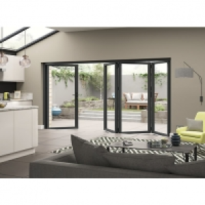 Jci Aluminium Bi-fold Door Set Grey Right Opening 2090 x 399 £4,199.00
