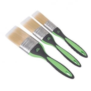 Wickes All Purpose Mixed Size Soft Grip Paint Brushes - Pack £6.30