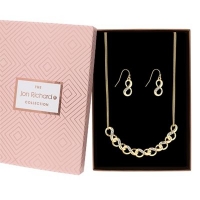 Debenhams  Jon Richard - Pave infinity link jewellery set in a gift box