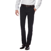 Debenhams  The Collection - Black slim fit belted chinos