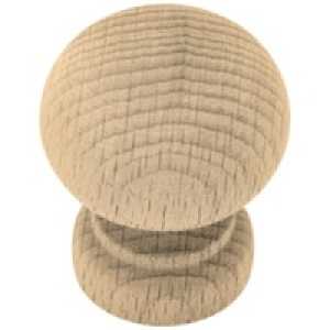 Wickes Colorado Knob Oval Beech 28mm 2 Pack