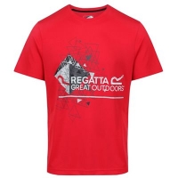 Debenhams  Regatta - Red Fingal technical print t-shirt