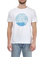 Debenhams  Burton - White get lucky print t-shirt