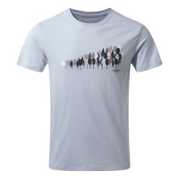Debenhams  Craghoppers - Blue railton short sleeved t-shirt