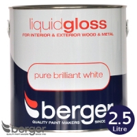 HomeBargains  Berger Liquid Gloss Brilliant White 2.5L