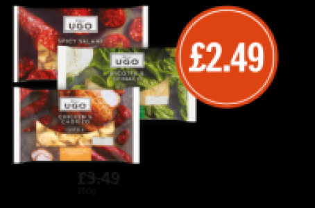 Dell Ugo Spinach/Ricotta Ravioli, Chicken/Chorizo Tortel, Sp £3.49