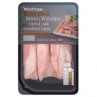 Ocado  Waitrose British Finely Sliced Wiltshire Smoked Ham