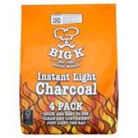Ocado  Big K Instant Lighting Barbecue Charcoal Bags