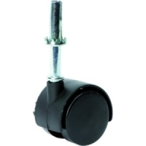 Wickes 40mm Twin Wheeled Castor & Socket Pack 2