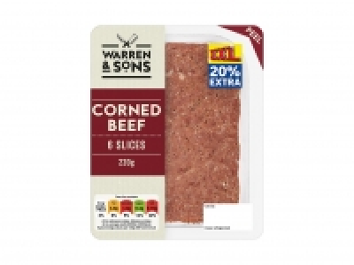 Warren < Sons 6 Corned Beef Slices £1.15