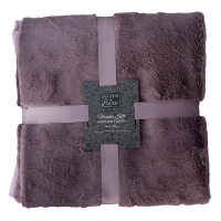 QDStores  Maison De Luxe 130x180cm Faux Fur Throw Purple