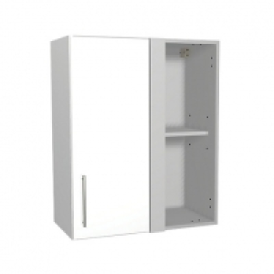 Wickes Orlando White Gloss Slab Corner Wall Unit - 600mm £81.60