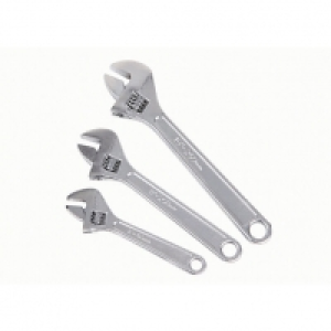 Wickes Assorted 3 Piece Adjustable Wrench Set £14.99