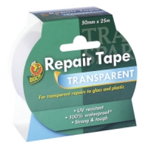 Duck Tape Repair Tape Transparent 50mm x 25m £4.99