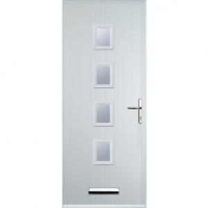Euramax 4 Square White Left Hand Composite Door 920mm x 2100 £649.99