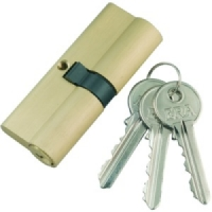 Wickes Euro Cylinder 40/40 Brass