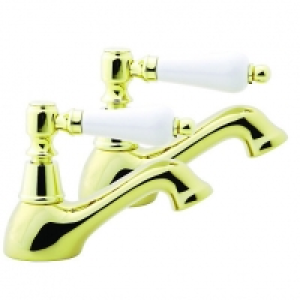 Wickes Cascada Basin Taps - Gold £15.00