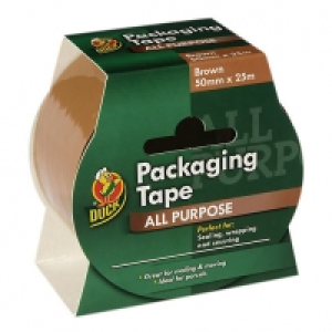 Duck Tape Packaging Tape - Brown 50mm x 25m £3.99