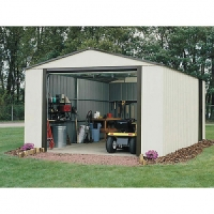 Rowlinson Murryhill Vinyl Coated Steel White Garage with Rol £1,392.00