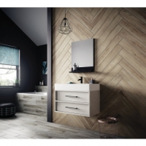 Wickes Selwood Weathered Grey Porcelain Tile 900 x 150mm £13.29