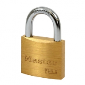 Master Lock 4140KA Padlock - Brass 40mm £5.99
