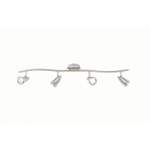 Inlight Elara Dimmable Satin Nickel Spotlight Bar - 4 x 35W  £49.99