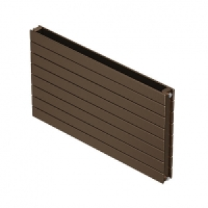 QRL Slieve Double Panel Horizontal Designer Radiator - Bronz &pound;325.00
