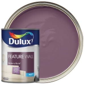 Dulux Feature Wall Matt Emulsion Paint - Mulberry Burst 1.25 &pound;16.00