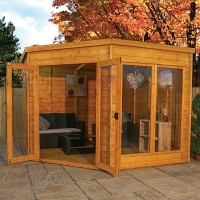 Wickes  Mercia Premium Corner Summerhouse - 9 x 9 ft with Assembly