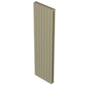 QRL Slieve Double Panel Vertical Designer Radiator - Champag &pound;388.00